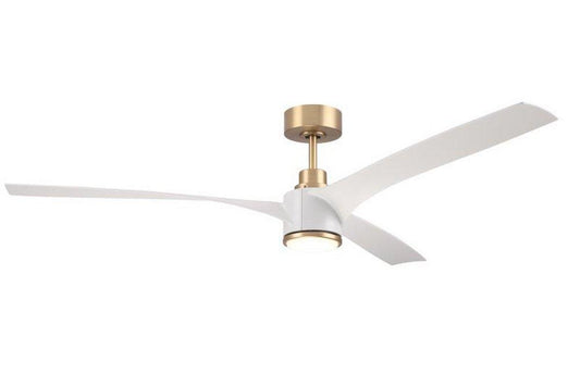 Craftmade Phoebe 60 in. 3-Blade Indoor/Outdoor Ceiling Fan in Satin Brass