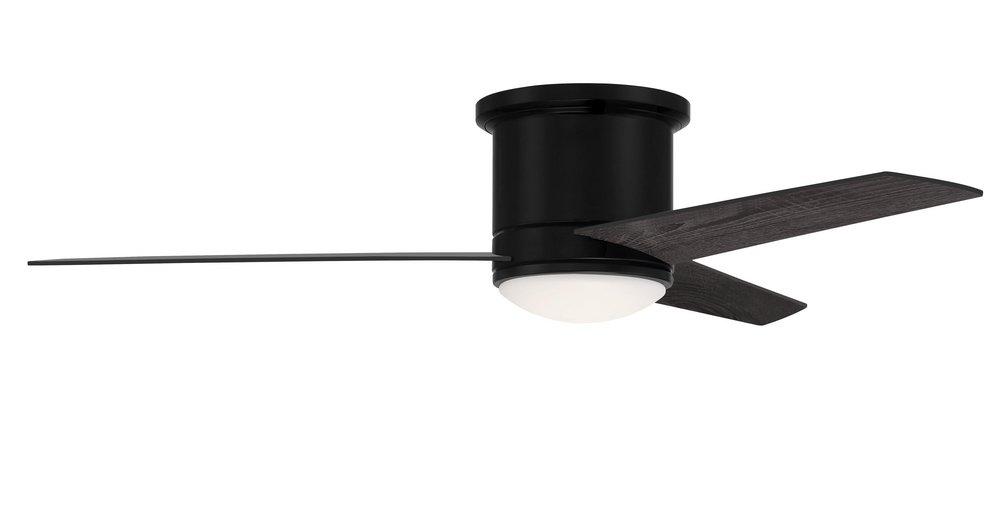 Craftmade Cole 52 in. 3-Blade Indoor/Outdoor Ceiling Fan in Flat Black