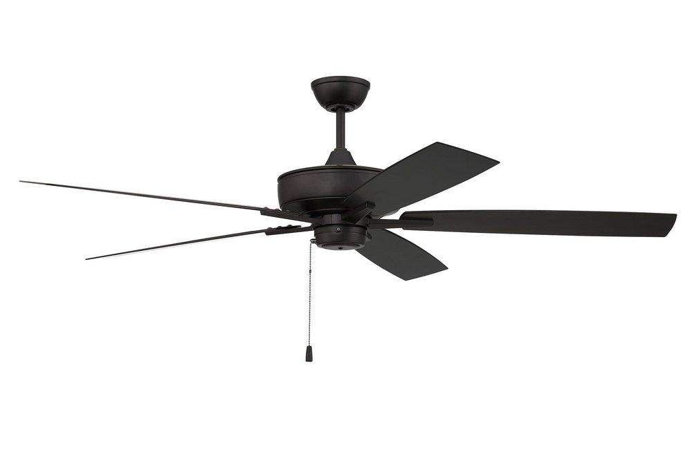 Craftmade Outdoor Super Pro 60 60 in. 5-Blade Outdoor Ceiling Fan in Flat Black