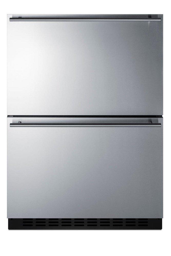3.32 cu. ft. Drawer Refrigerator in Stainless Steel with Black