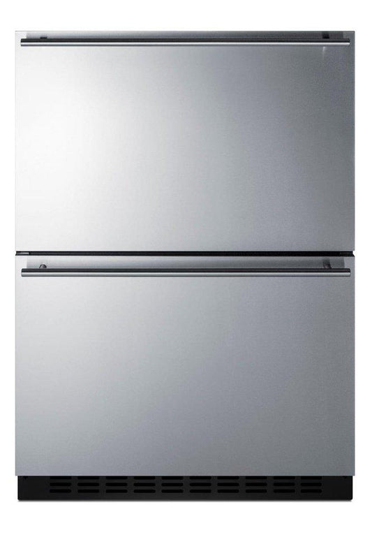 3.32 cu. ft. Drawer Refrigerator in Stainless Steel with Black