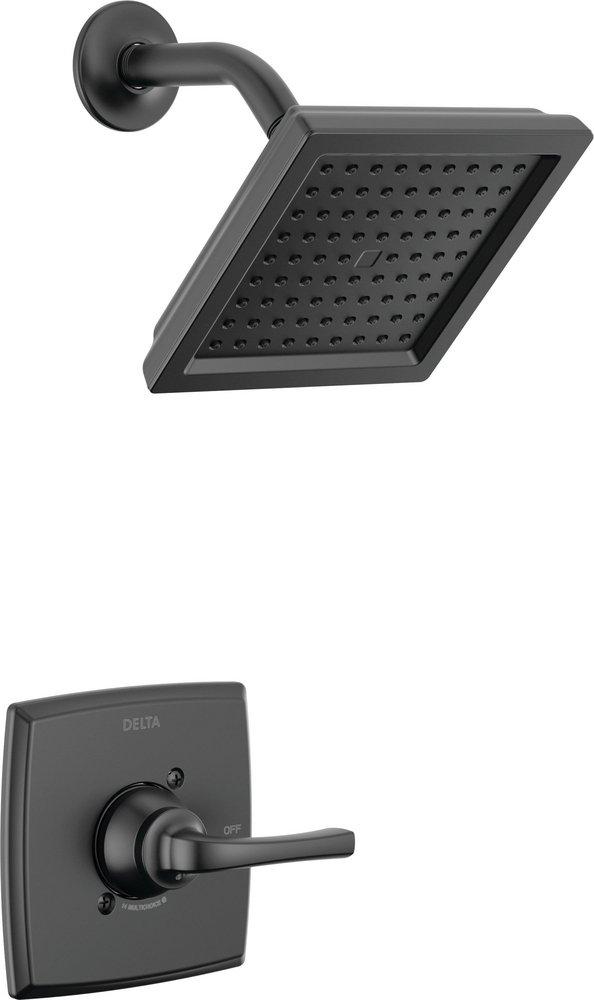 Delta Faucet Geist™ One Handle Single Function Shower Faucet in Matte Black (Trim Only)