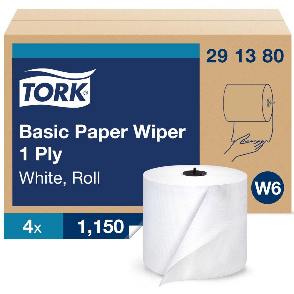 Tork Washstation TORK 1150FT WIPER ROLL WHT 4/CA
