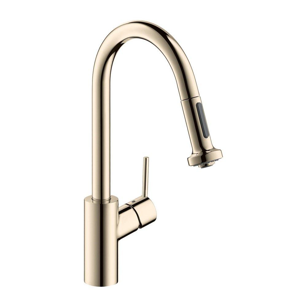 Hansgrohe Talis S2 Single Handle Pull Down Kitchen Faucet in Polished Nickel