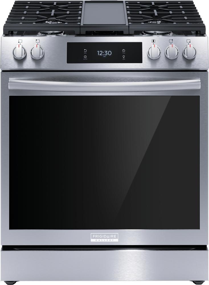 30 in. 5-Burner Gas Freestanding Range in Stainless Steel