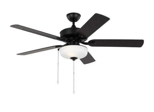 Visual Comfort & Co. Generation Lighting Linden 52 in. 5-Blade Indoor or Outdoor Ceiling Fan in Midnight Black
