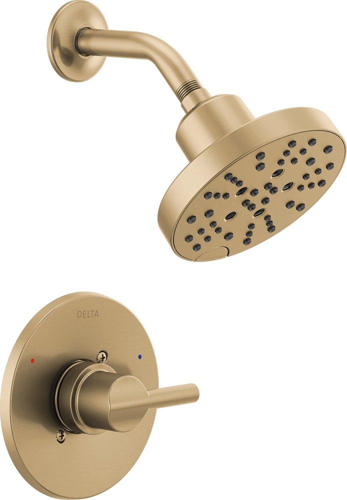 Delta Faucet Euro Single Handle Multi Function Shower Faucet in Brilliance® Champagne Bronze (Trim Only)