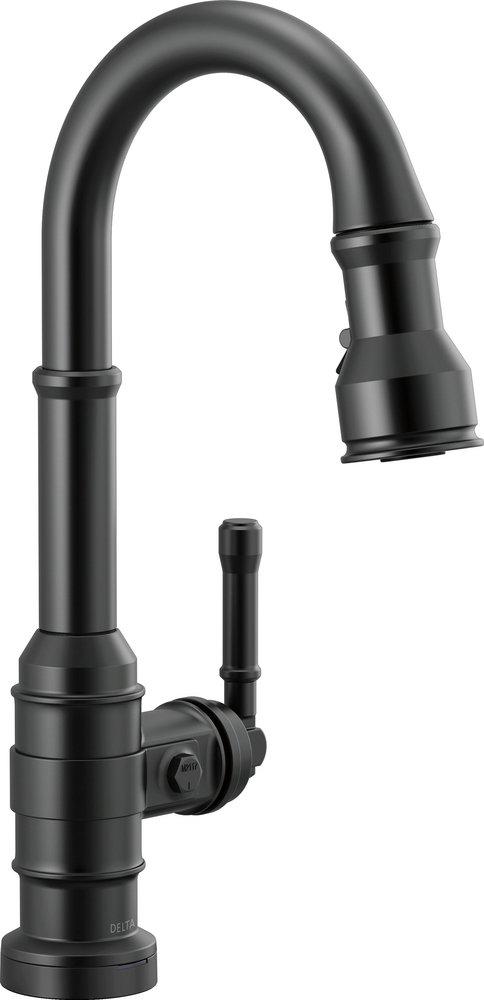 Delta Faucet Broderick™ Single Handle Lever Bar Faucet in Matte Black