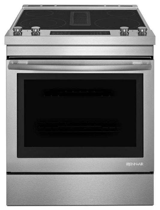 JennAir Rise™ 36 x 29-7/8 in. 6.2 cu. ft. 4-Burner Electric Radiant Slide-In Range in Stainless Steel