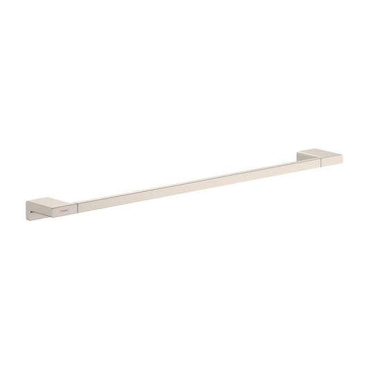 Hansgrohe AddStoris 25-51/100 in. Towel Bar in Brushed Nickel