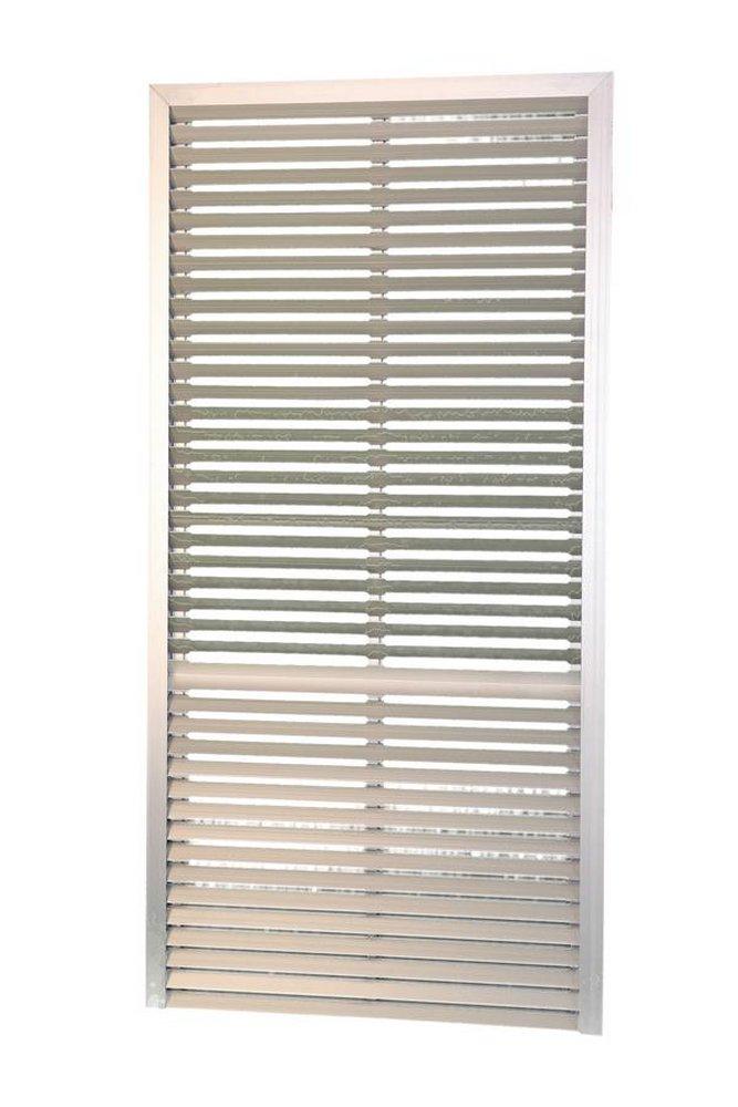 Satin Anodized Arch Louver Grille