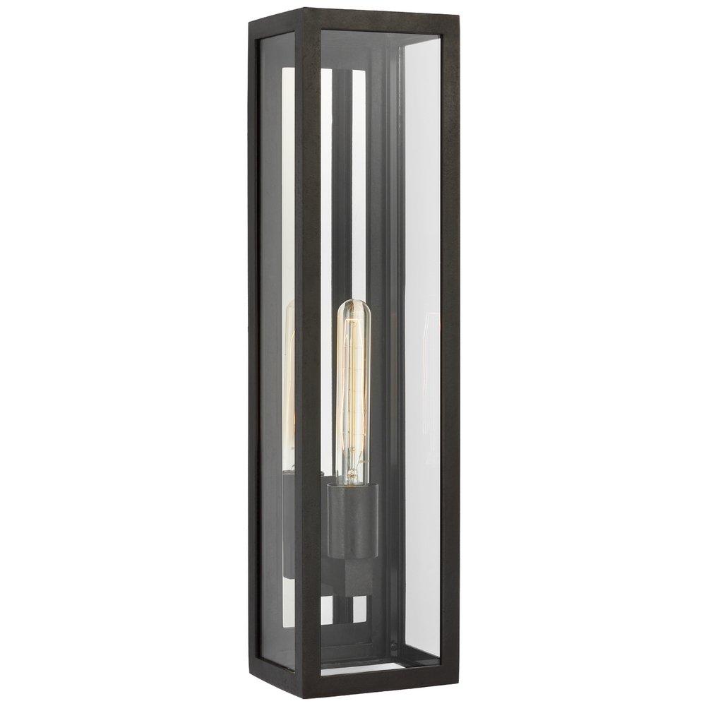 Visual Comfort & Co. Signature Fresno 8W 1-Light 22 in. Outdoor Wall Sconce in Aged Iron