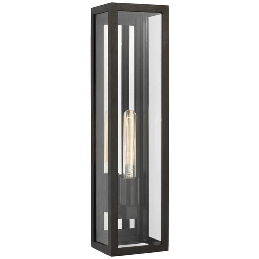 Visual Comfort & Co. Signature Fresno 8W 1-Light 22 in. Outdoor Wall Sconce in Aged Iron