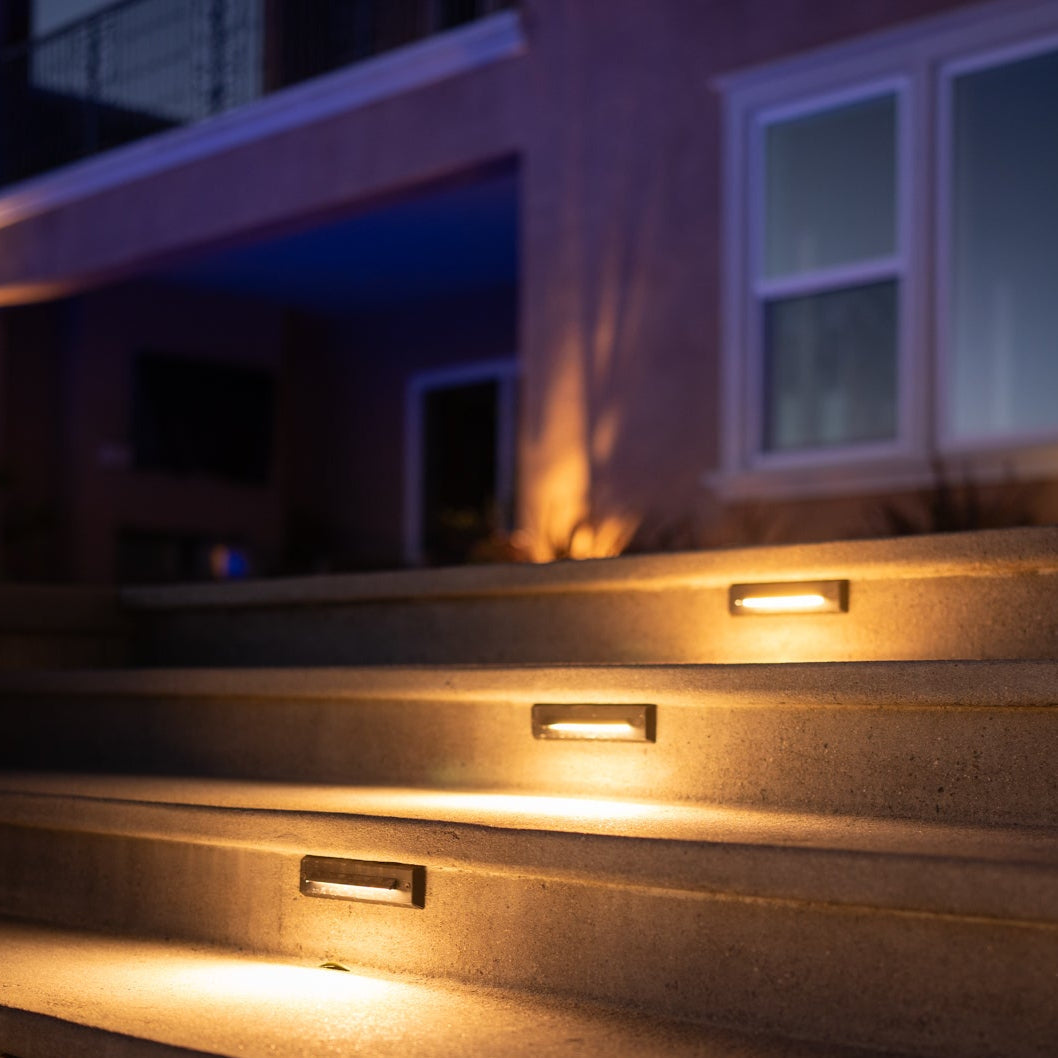 Arrow Simple Louv Brass Deck Light