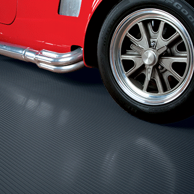 Garage Flooring | Ribbed™ Tread | G-Floor<sup>®</sup> Roll-Out Vinyl Flooring
