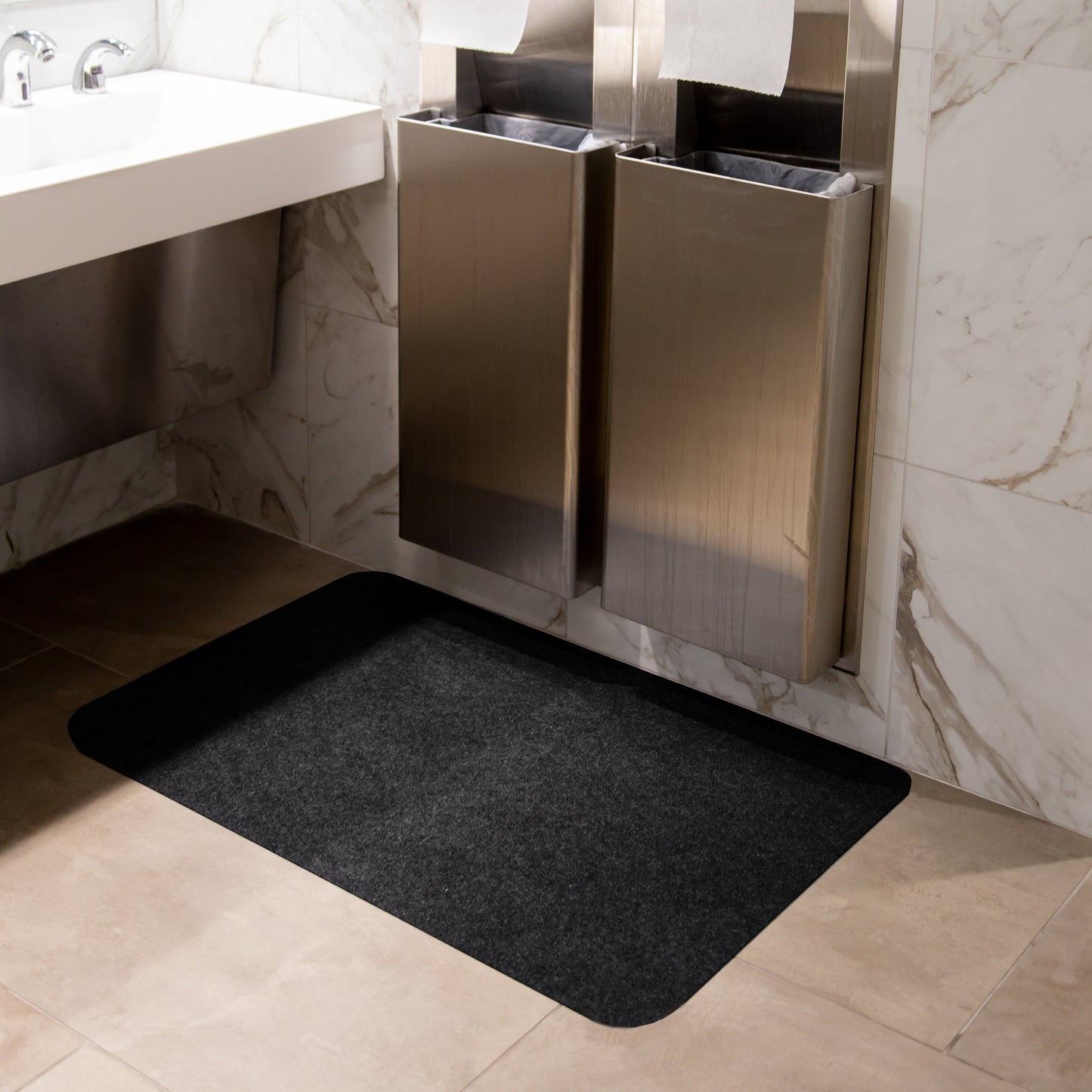 Restroom Flooring Mat | Absorbent Flooring | G-Floor<sup>®</sup> Drip & Dry Absorbent Vinyl Flooring