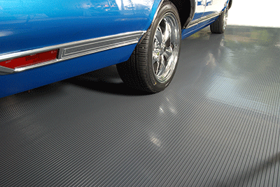 Garage Flooring | Ribbed™ Tread | G-Floor<sup>®</sup> Roll-Out Vinyl Flooring