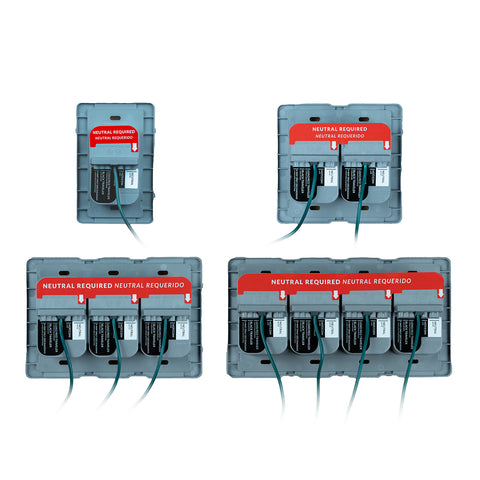 Quick Wire Backplate With Single Pole Simple Rocker Switch