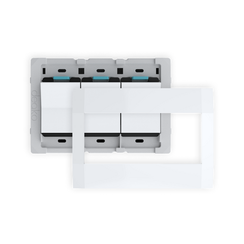 Quick Wire Backplate With Single Pole Simple Rocker Switch