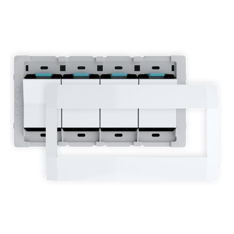Quick Wire Backplate With Single Pole Simple Rocker Switch
