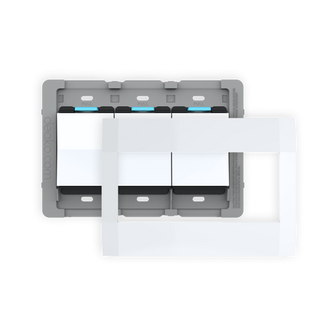 Backplate And Faceplates With Rocker Switch