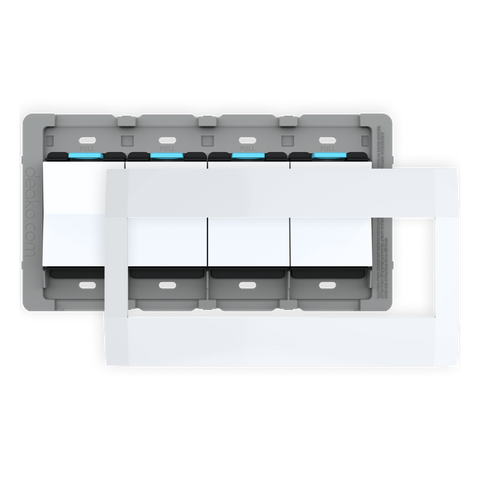 Backplate And Faceplates With Rocker Switch