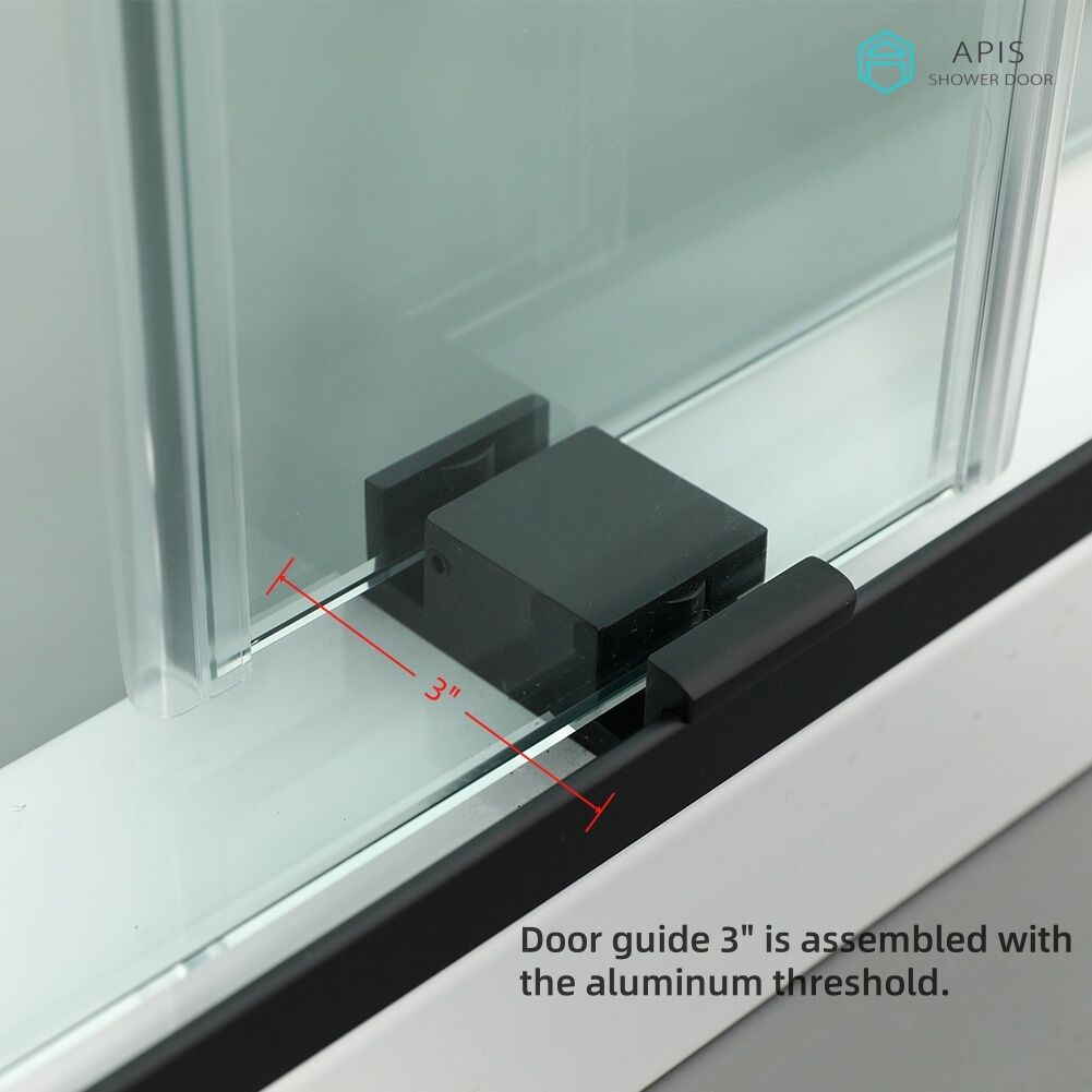 AS-8855D Double Sliding Shower Door 60" x 60"