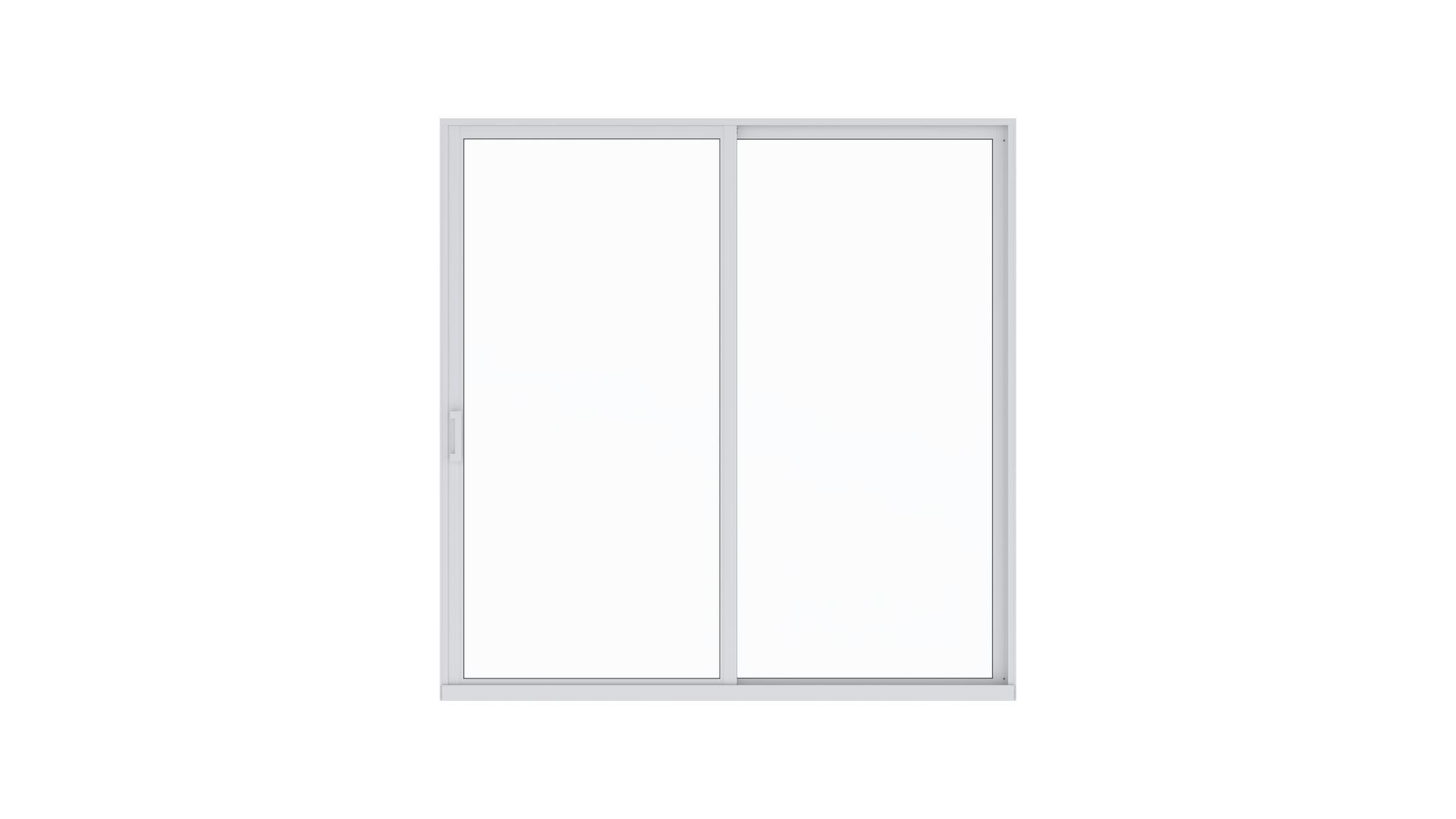 ES-EL400 sliding glass door front view