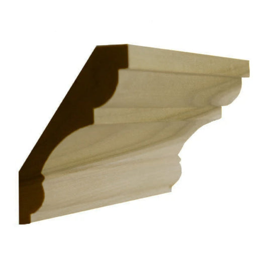 EWCR20 Crown 3/4" x 3-5/8" Unfinished 2-3/4" High x 2-1/4" Deep