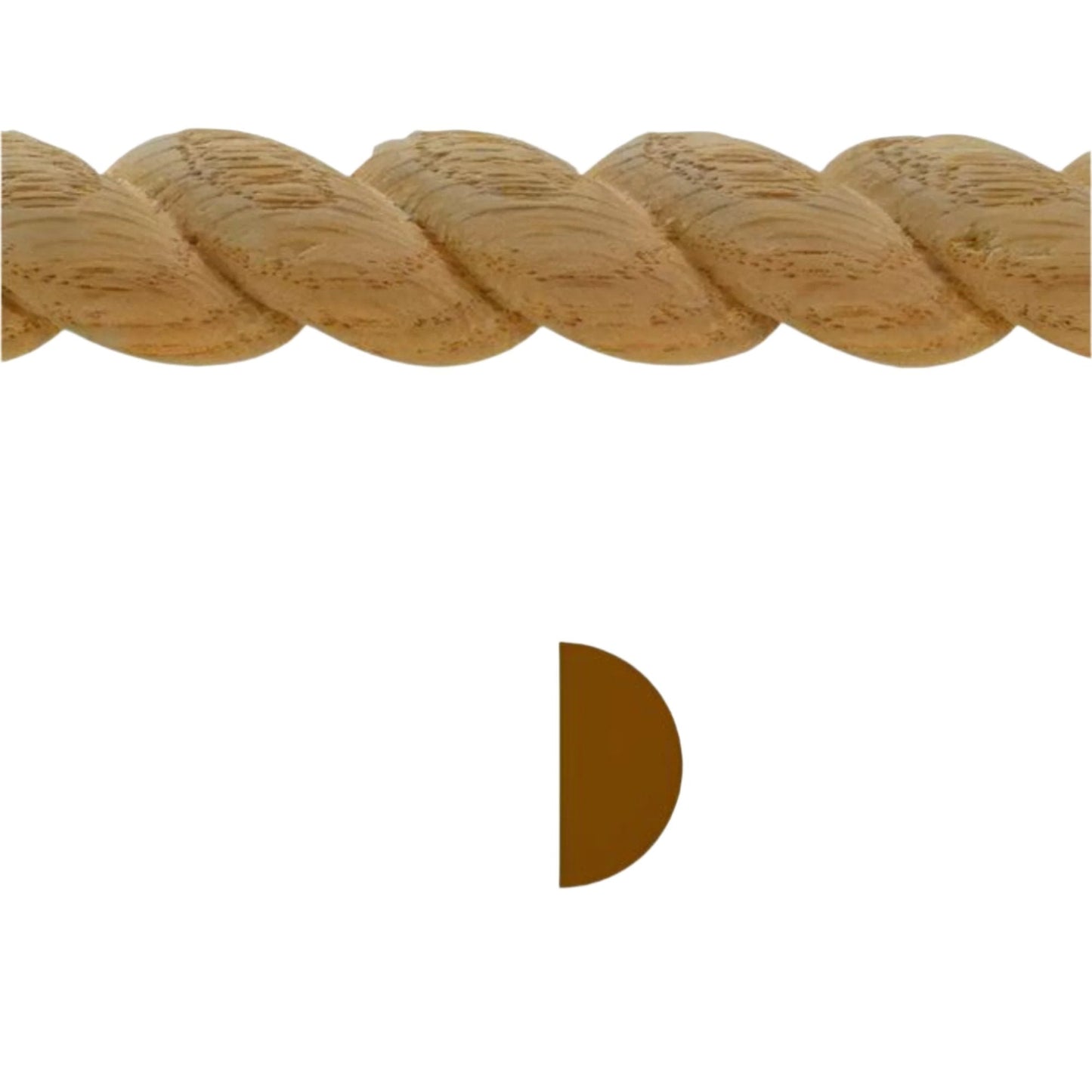 EWRM12 Rope Moulding 3/4" High x 3/8" Trim. Unfinished