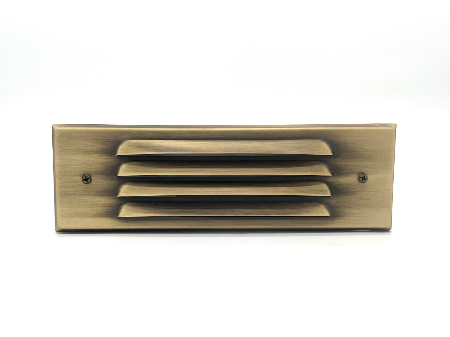 Tulay Antique Brass Louvered Steplight