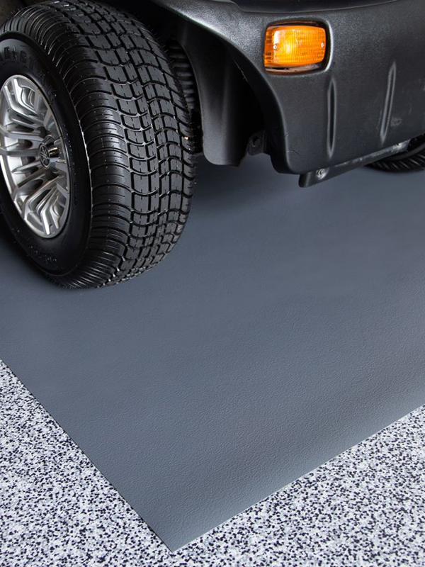 Golf Cart Mat | Ceramic Texture | 5' x 10' | G-Floor<sup>®</sup> Roll-Out Vinyl Flooring