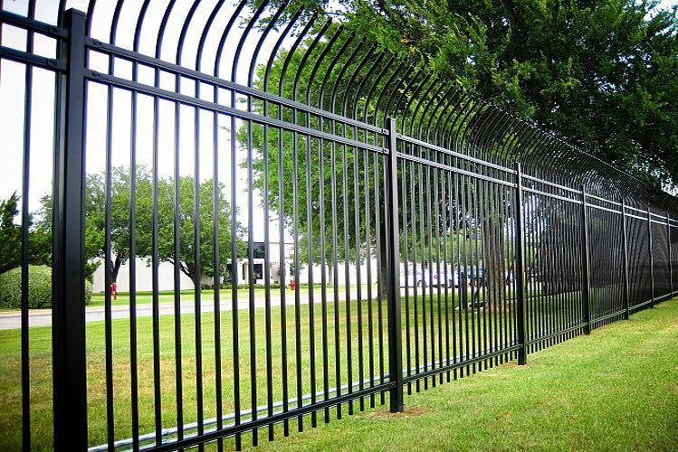 Curved Top Iron Fence