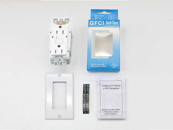 American Standard GFCI Leakage Protection Socket Panel UL Certification American Ground Fault Safety Switch 20A Color Box 2500W
