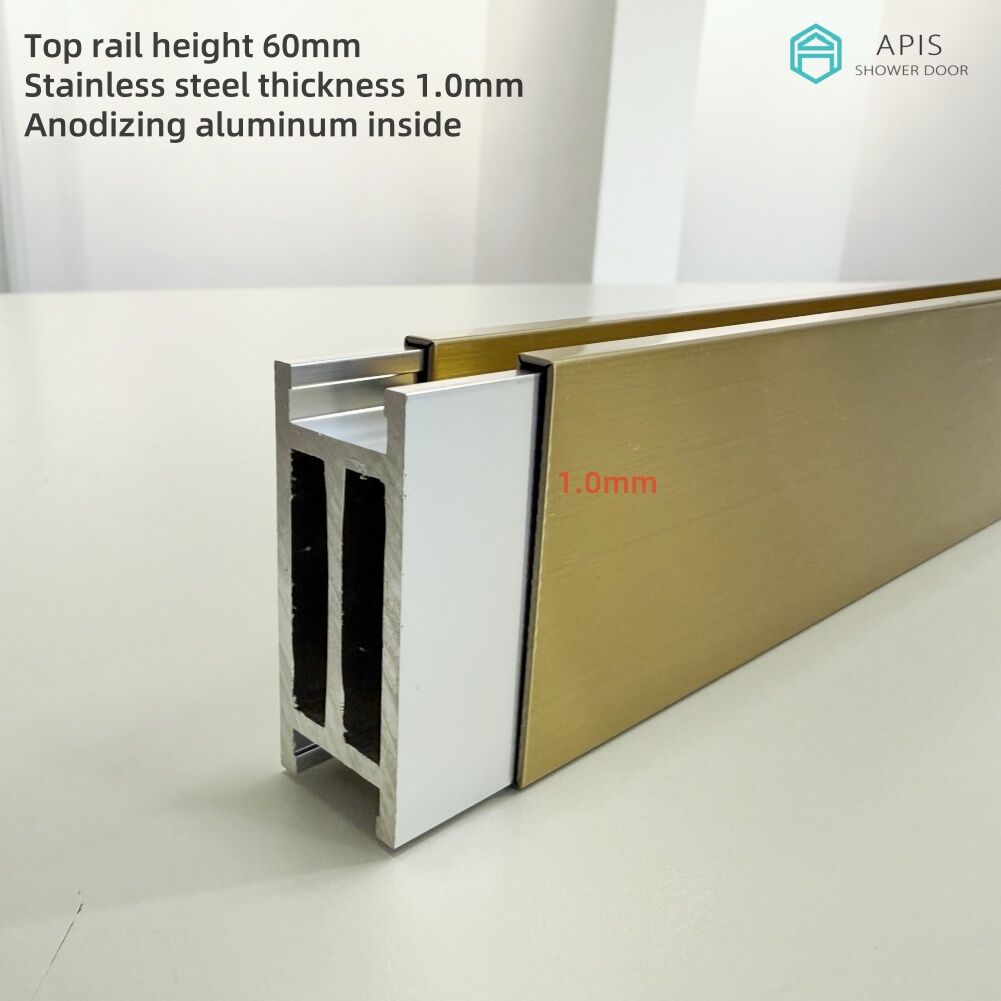 AS-8855D Double Sliding Shower Door 60" x 60"