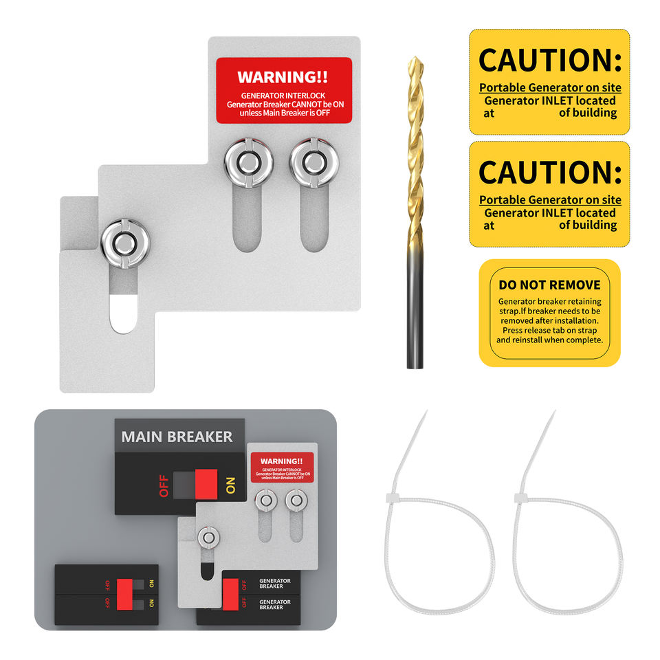 Generator Interlock Kit for 100–125 Amp Panels (GL-9)
