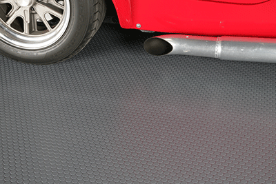Garage Flooring | Small Coin™ Tread | G-Floor<sup>®</sup> Roll-Out Vinyl Flooring