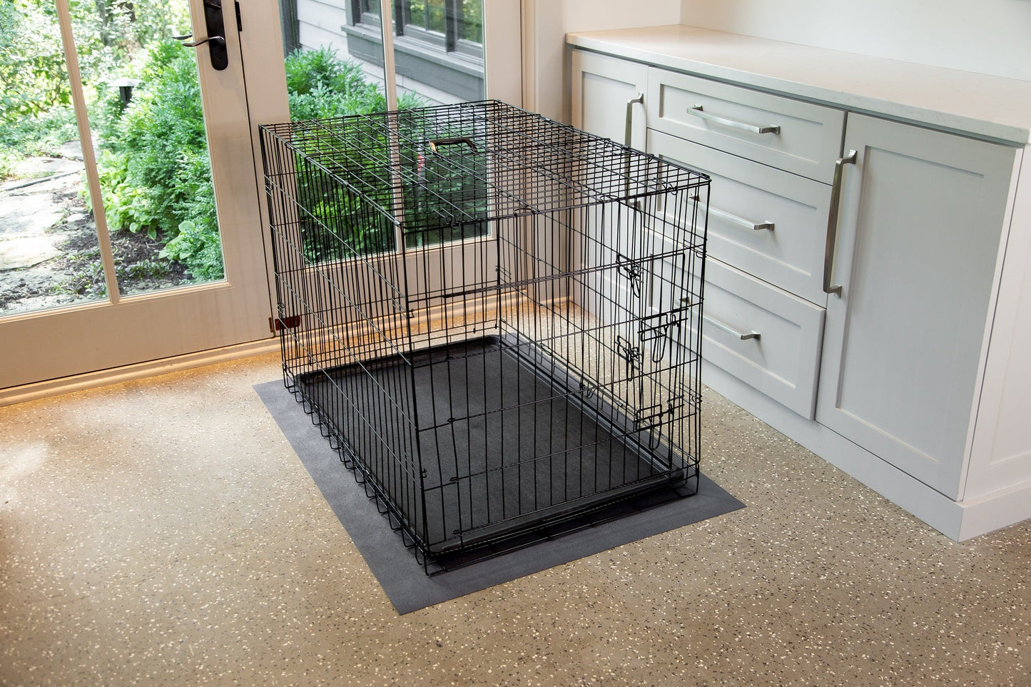 Pet Kennel Mat | Levant™ Texture | G-Floor<sup>®</sup> Pet Protective Flooring
