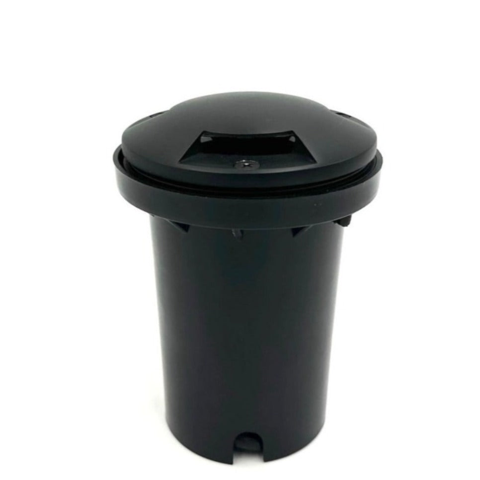 3X Black Brass In-Ground Well Light