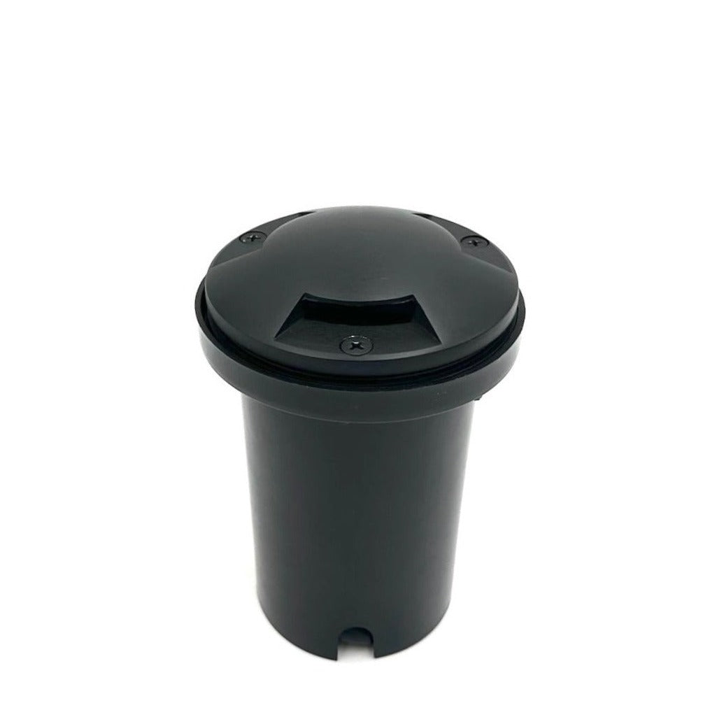 3X Black Brass In-Ground Well Light