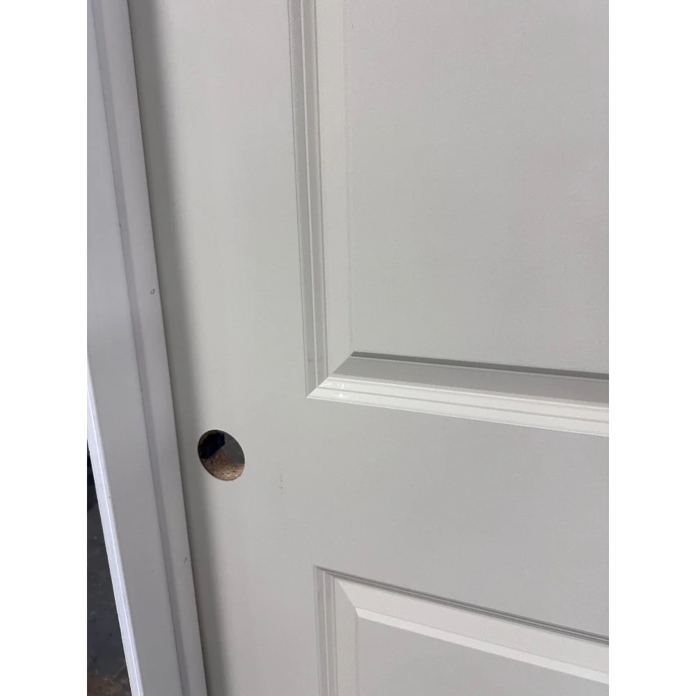 36 in x 96 in White 2-Panel Moulded Smooth Prehung Interior Door