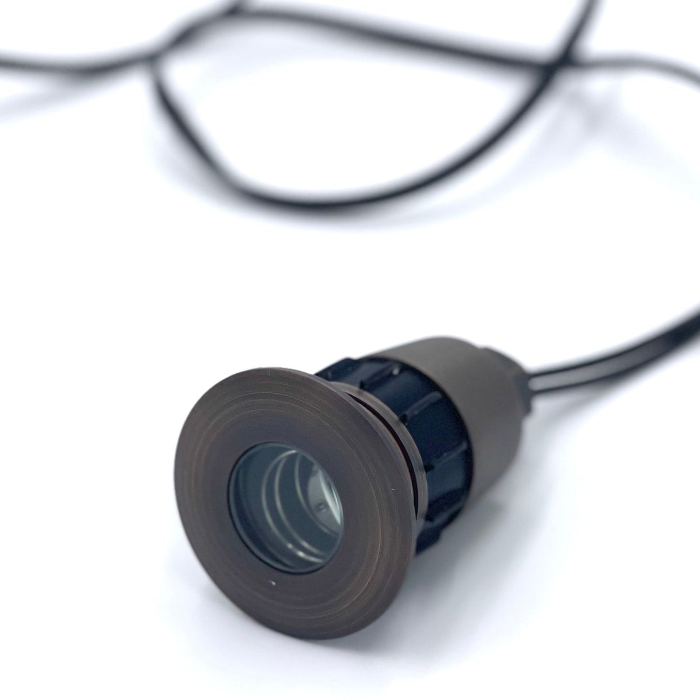 Mini Bronze Glass In Ground Well Light