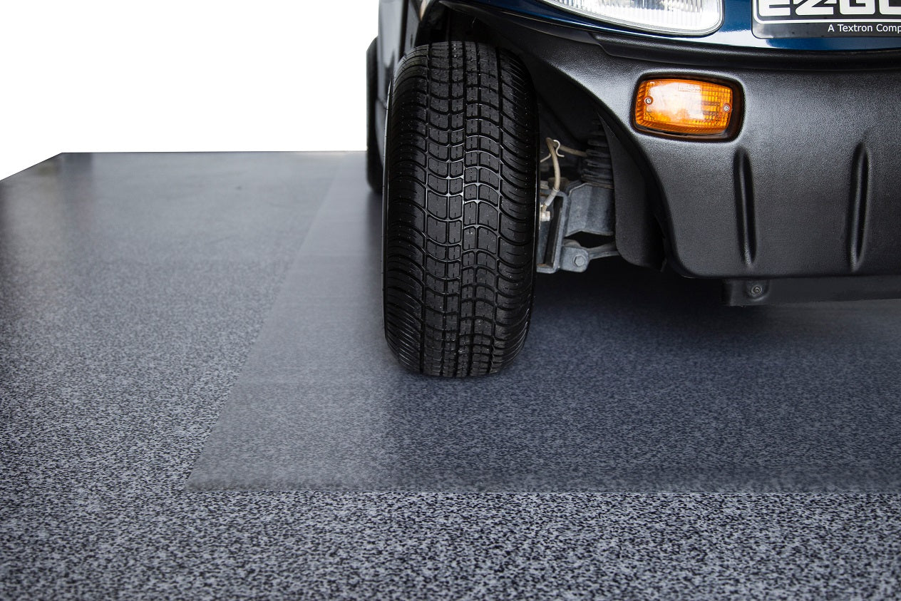 Golf Cart Mat | Ceramic Texture | 5' x 10' | G-Floor<sup>®</sup> Roll-Out Vinyl Flooring