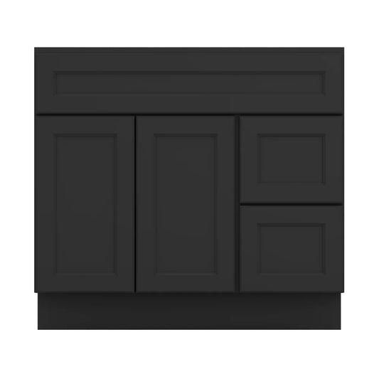J&K Charcoal E2 Vanity Sink Combo 36" W x 33" H x 21" D