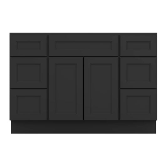 J&K Charcoal E2 Vanity Sink Combo 48" W x 33" H x 21" D