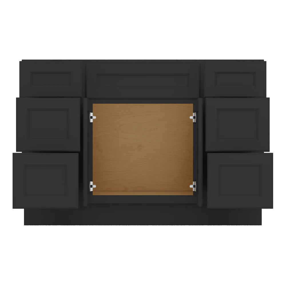 J&K Charcoal E2 Vanity Sink Combo 48" W x 33" H x 21" D