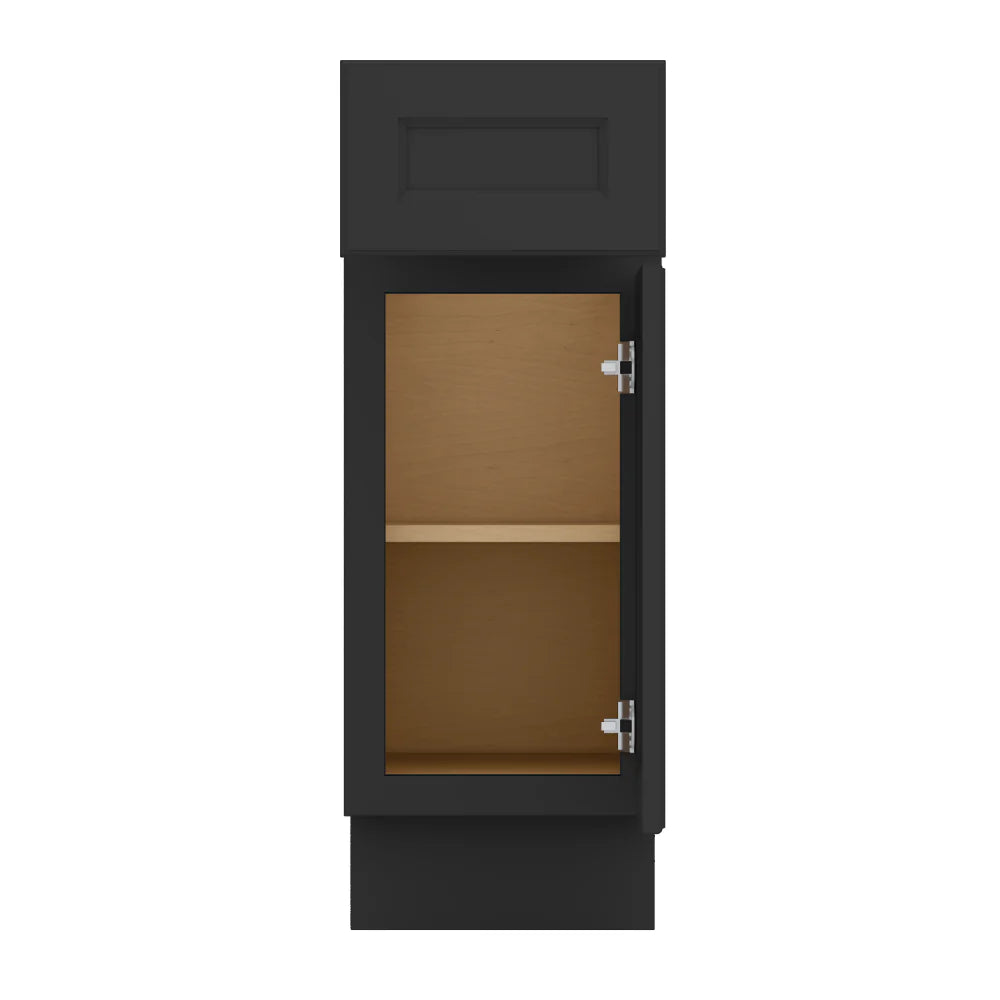 J&K Charcoal E2 Vanity Base Door/Drawer 12" W x 33" H x 21" D