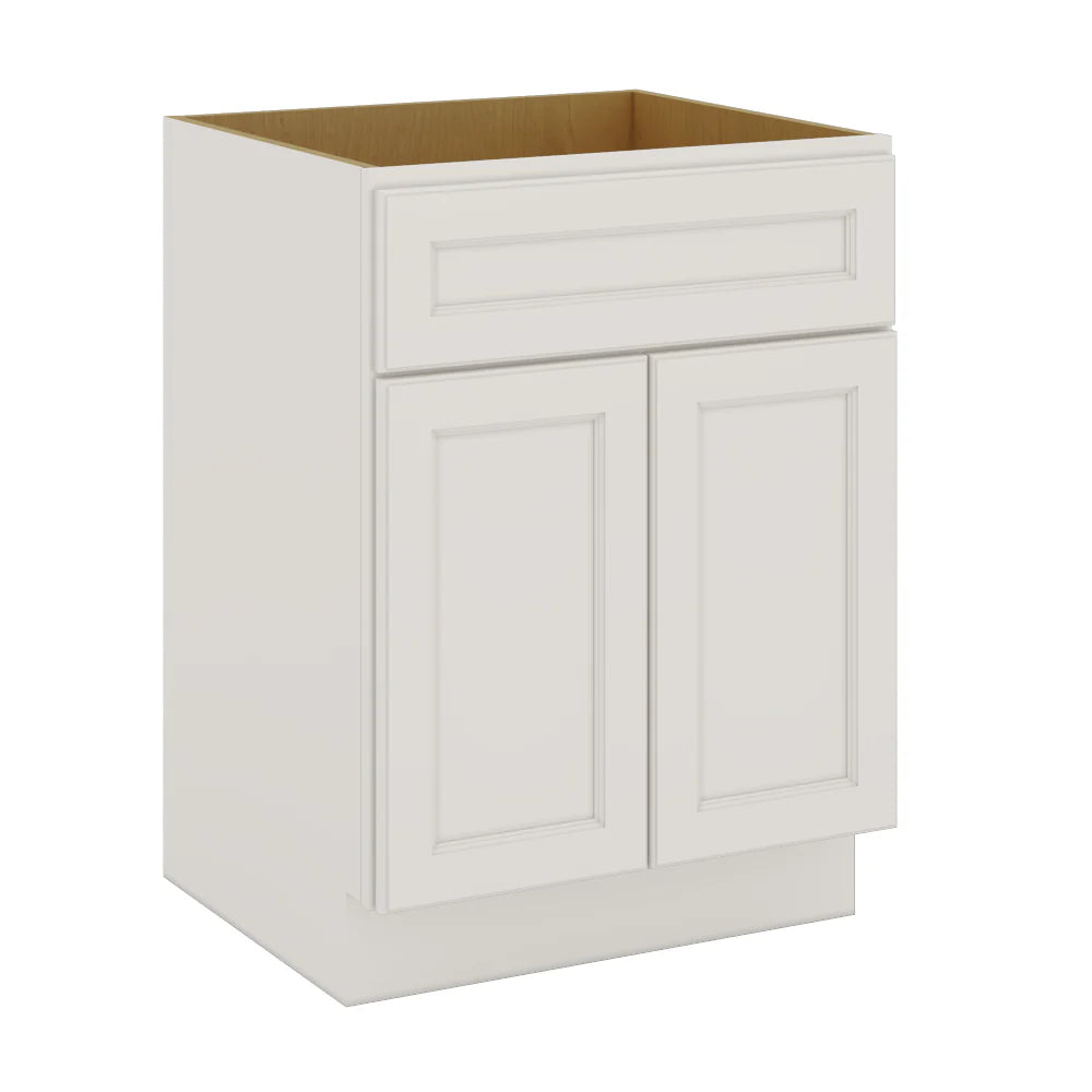 J&K Dove E1 Vanity Base Sink Door/False Drawer 24" W x 33" H x 21" D