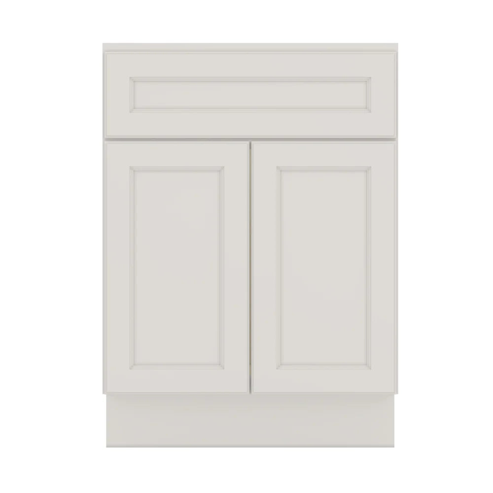 J&K Dove E1 Vanity Base Sink Door/False Drawer 24" W x 33" H x 21" D