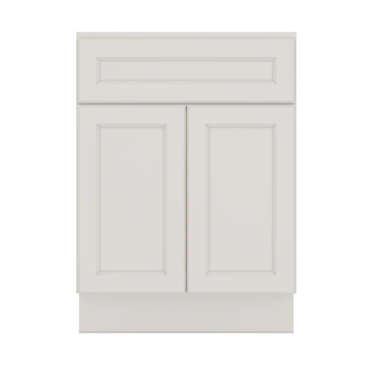 J&K Dove E1 Vanity Base Sink Door/False Drawer 24" W x 33" H x 21" D